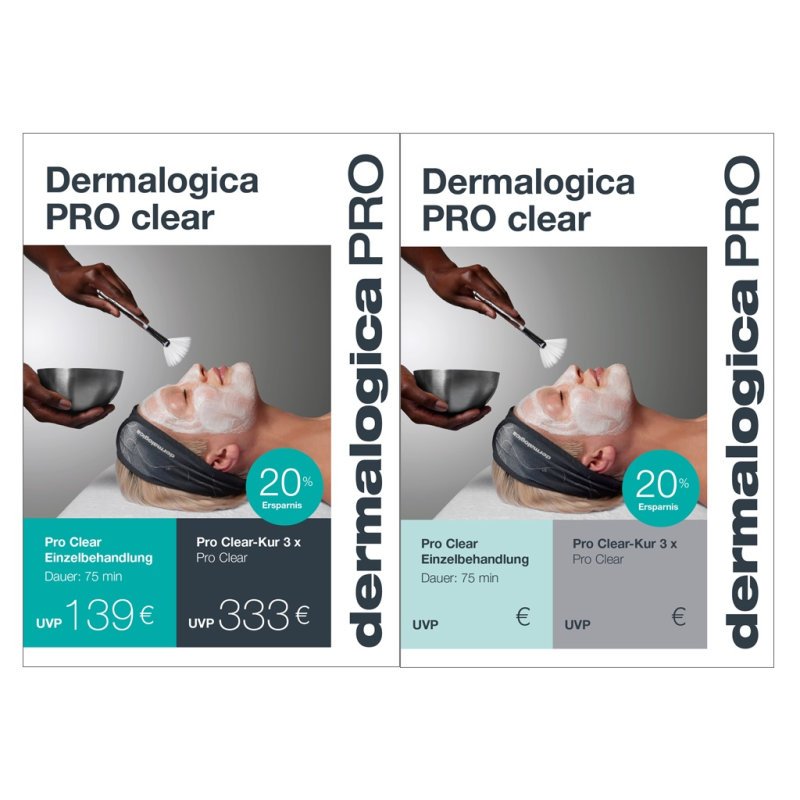 Displaysheet A4 - Pro Clear Angebot